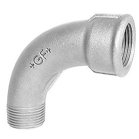 Georg Fischer lang bøjning 90° galvaniseret 2’’ muffe-nippel