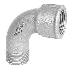Georg Fischer kort bøjning 90° galvaniseret 1’’ muffe-nippel