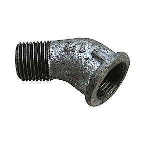 Georg Fischer kort vinkel 45° galvaniseret 1’’ muffe-nippel