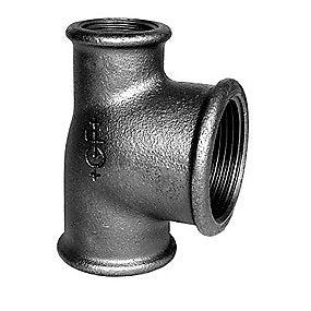 Georg Fischer tee 90° sort reduceret 1-3/4-1/2’’