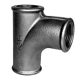 Georg Fischer strømtee 90° sort 1.1/2’’