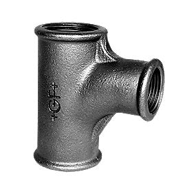 Georg Fischer strømtee 90° sort reduceret 3/4-1/2’’