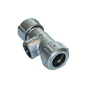 GF Primofit kompressionstee 1.1/4’’ med muffe i gren. til stålrør