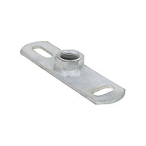 Walraven grundflange 1/2’’. Elforzinket. 145x38mm med CO2 svejset muffe