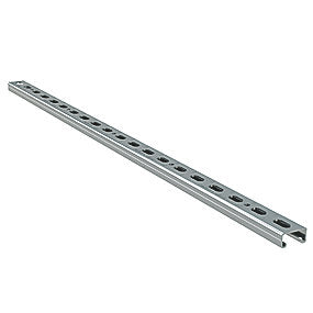 Walraven RapidStrut montageskinne 41x21x2,5mm. Lgd. A 3 mtr. BUP. Med savtakkede tænder