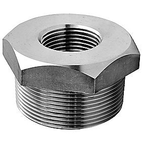 Nippelmuffe 1.1/2’’ x 1/2’’. Maskinbearbejdet. Rustfri AISI 316