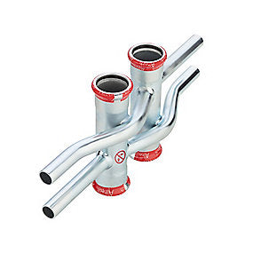 FZ press dobbelt kryds 12mm. Til varmesystemer. M-bakke