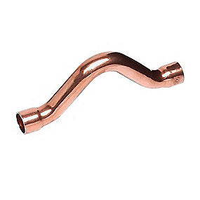 lodde overbøjning 22 mm. Med to loddemuffer