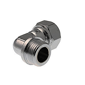 VSH kompressionsovergang vinkel 1/2'' - 15 mm nippel, krom
