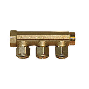 3/4'' fordelerrør med 3x1/2'' studse, 15 mm