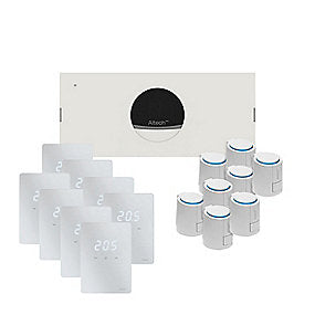 Pro trådløst pakkeløsning til gulvvarmesystem. Komplet 8 zoner.