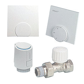 trådløst styresystem til 1-kreds gulvvarme inkl. 1/2'' radiatorventil
