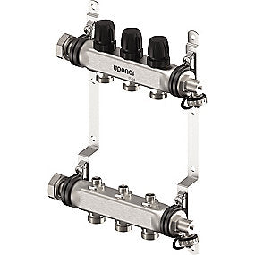 Uponor Vario S fordelerrørsæt 3 kredse. 3 x 3/4 Euro