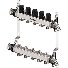 Uponor Vario S fordelerrørsæt 5 kredse. 5 x 3/4 Euro