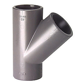 GF PVC Tee 50 mm 45°