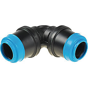 Hawle Delrin vinkel 50 mm. 90°. PN16. POM