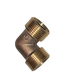 vinkel 3/4''. 90°. Nippel-nippel. Bronze