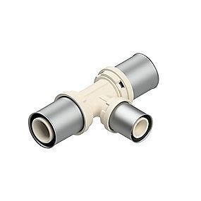 Futura T-stykke red. 32-25-32 press - PPSU