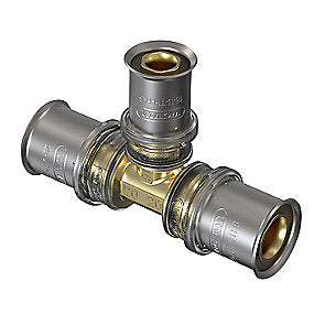 Wavin Tigris M5 t-stykke 32 x 25 x 32 mm. DZR messing. Til U, UP, H, B , TH bakker