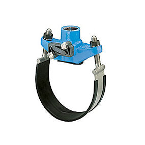 Hawle anboringsbøjle med spærre 89-108 mm x 2''. PN16. Duktiljern