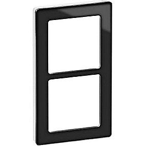FUGA PURE GLAS RAMME 2X1M SORT