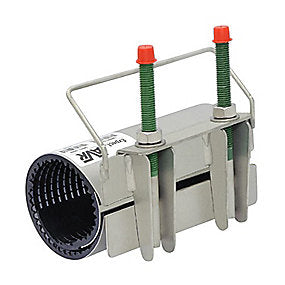 AVK bandagemuffe 54-61x200mm 1-sidet bespænding, m/håndtag. NBR pakning. Syrefast stål AISI316