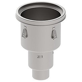 Blücher HYGIENICPRO Høj industrigulvafløb lodret Ø110 mm udløb. Uden membran. Til beton, fliser & epoxy. Syrefast stål