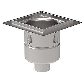Blücher ind.afløb Ø110/300mm uden vandlås 300x300mm beton/klinke