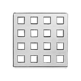 Purus rist 80 x 80 mm, forkromet