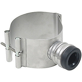 Blücher EuroPipe indskæringsmanchet 110 mm til 32-40 mm sideindløb. Rustfrit stål