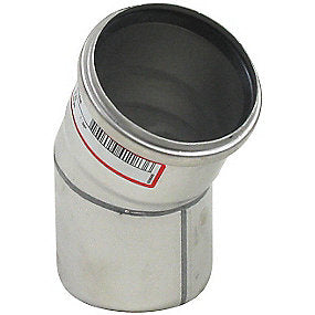 Blücher EuroPipe bøjning 30°. 82 mm. Rustfrit stål