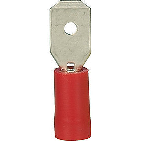 *Fladstik Han Rød 6,3X0,8Mm