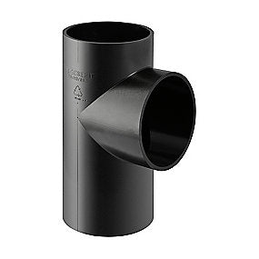GEBERIT PE-HD grenrør 88,5° 75-50mm til afløb