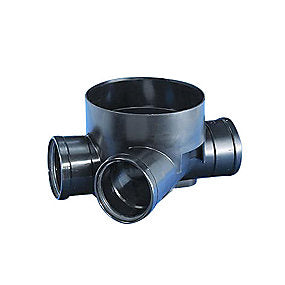 Wavin PP rense- & inspektionsbrønd 315/160mm T3, lige gennemløb og V. tilløb for glat rør.