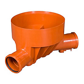 Kaczmarek PP rense- & inspektionsbrønd 315-200mm T4 med lige gennemløb og højre tilløb for glat rør