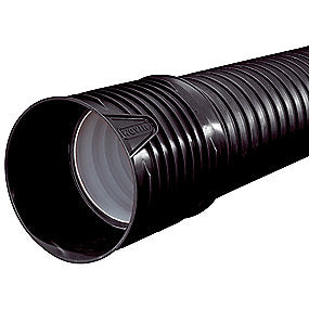 Wavin X-Stream drænrør 110/98mm, DN100, fuldslidset, sort PP SN8, 6 mtr. med muffe