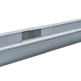 Rheinzink Tagrende 0,8x333 mm 1/4-rund. Nr. 12. Ekspansion. Lgd a 2,95 mtr. prePatina walzblank. -Tages ikke retur-