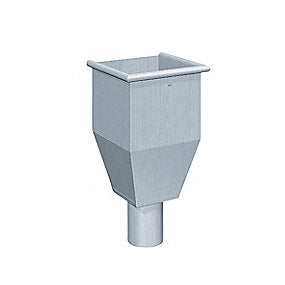 Rheinzink vandsamlerkasse 76 mm prePatina walzblank - Tages ikke retur -