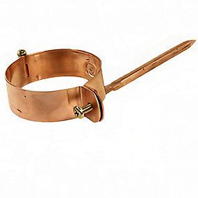 Hængselstift til mur 76 mm. Kobber