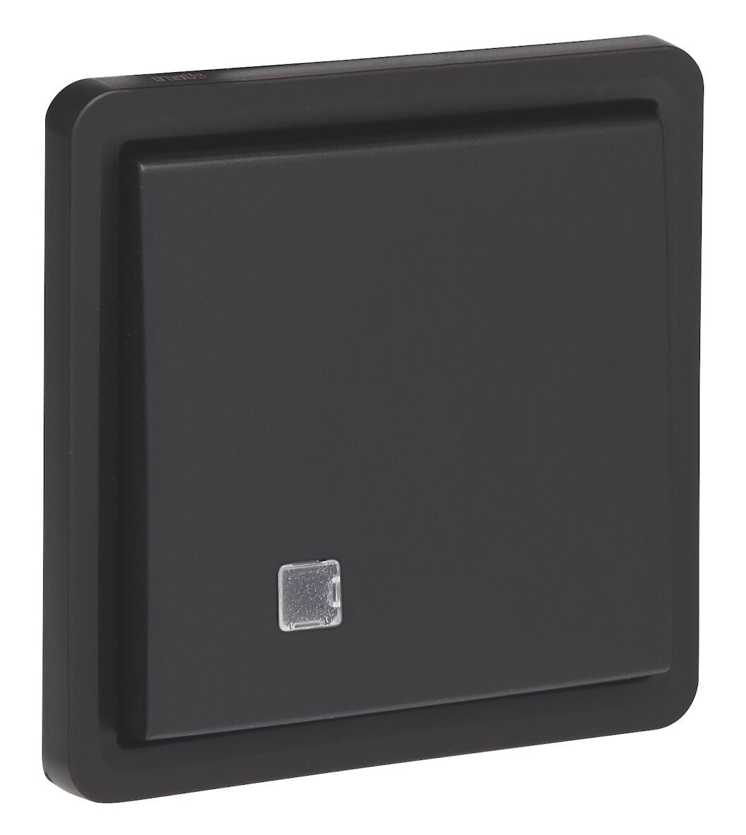 AFBRYDER MED LINSE, 2-POLET, IP55, SORT