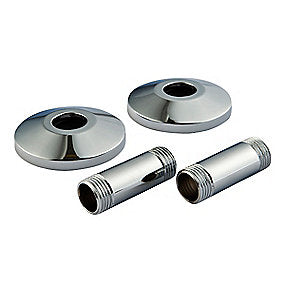 Strømberg tilslutningssæt, TS3, 2 x 51 mm ,krom