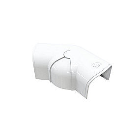 T75 justbar Flad vinkel 74x56 mm, hvid, 80 - 140 grader, RAL 9010