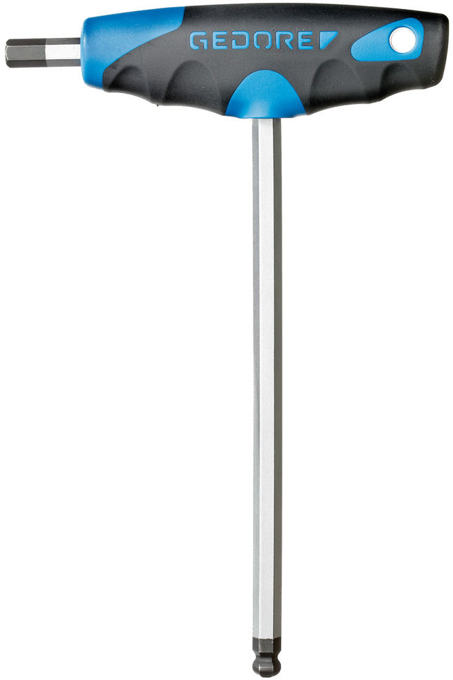 T-NØGLE SEKSKANT 5,0MM MED KUGLEHOVED