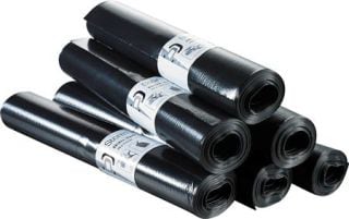 AFFALDSSÆKKE SORT 700 X 1100MM RL.10STK