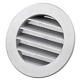 Duka metal rist Dusav Ø125MM Aluminium Med flange samt med fluenet