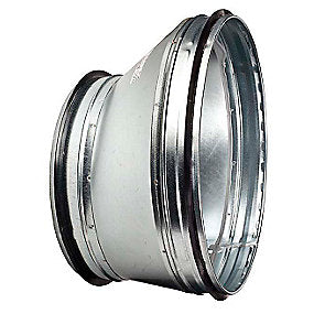 eksentrisk reduktion Ø160-100 mm Nippel/Nippel Længde 115 mm