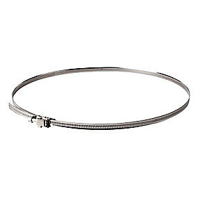 Øland Slangeklemme LC-125, rustfrit bånd slangeklemme, max Ø125 slangeklemme, hærdet galv. stål slangeklemme, VVS-tilbehør, VVS Hjørnet.