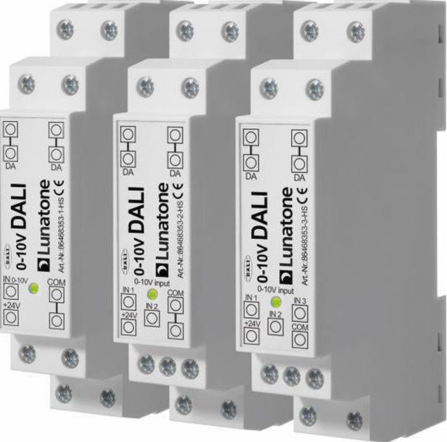 0-10V TIL DALI HS 1CH DT6 DIN-SKINNE