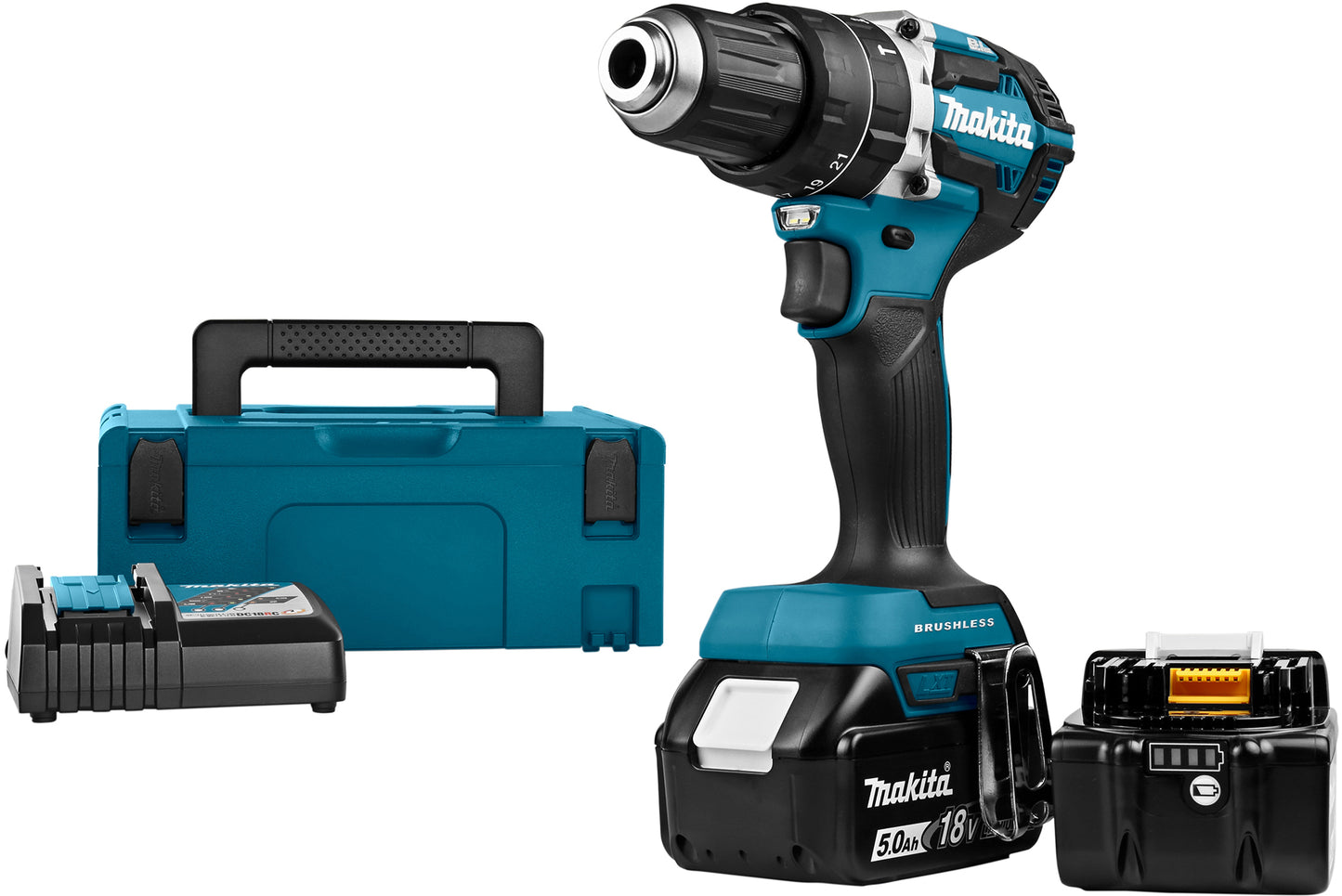 AKKU SLAGBOREMASKINE 18V DHP484RTJ 2X5,0