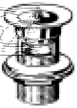 BUNDVENTIL 1 1/4" MED PROP OG OVERLØB